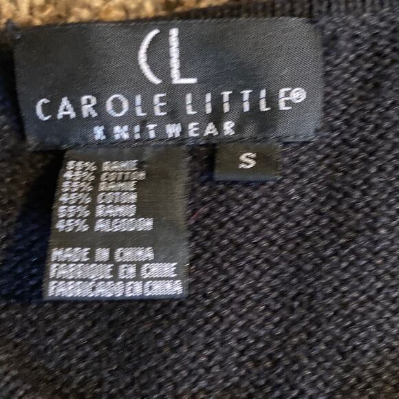 CAROLE LITTLE KNIT BOHO COTTAGECORE TOP SMALL VINTAGE Embroidered - Picture 5 of 7